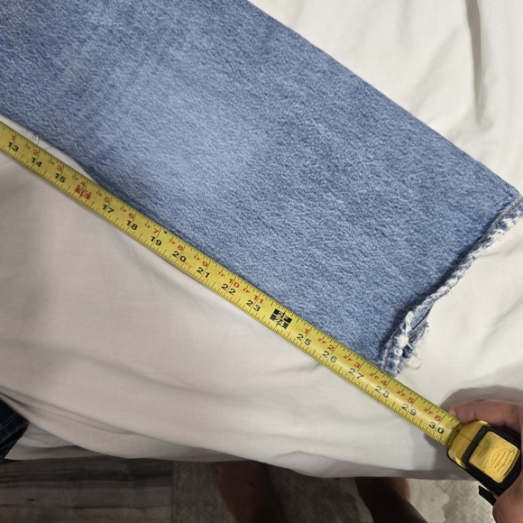 Agolde 90's jeans women size 25 baggy straight buttonfly distressed High rise - Picture 13 of 16